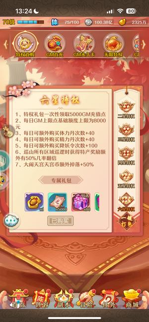 少年西游记【75级】送焰金5天