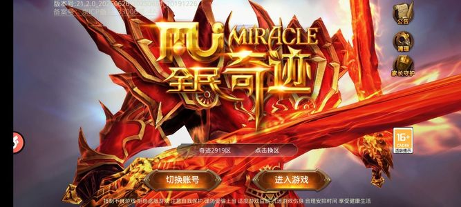 全民奇迹【1300级召唤师】奇迹2919区