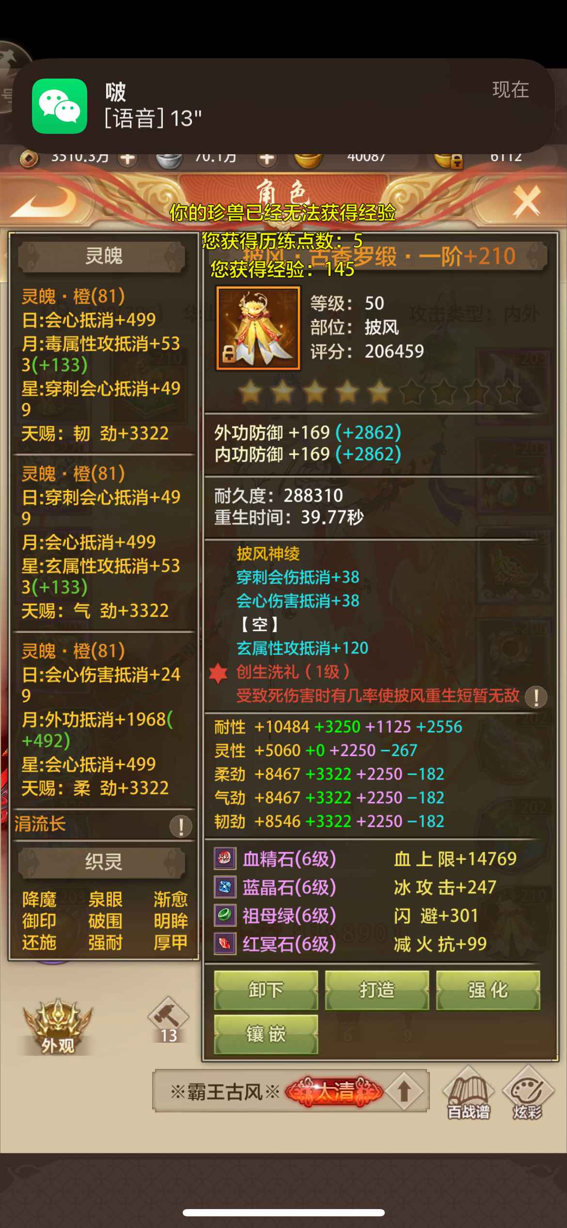 天龙八部荣耀版【苹果版】【109级天山】成品华山暴击输出