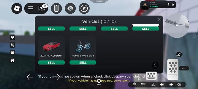 Roblox（外服）【999级】10辆车，