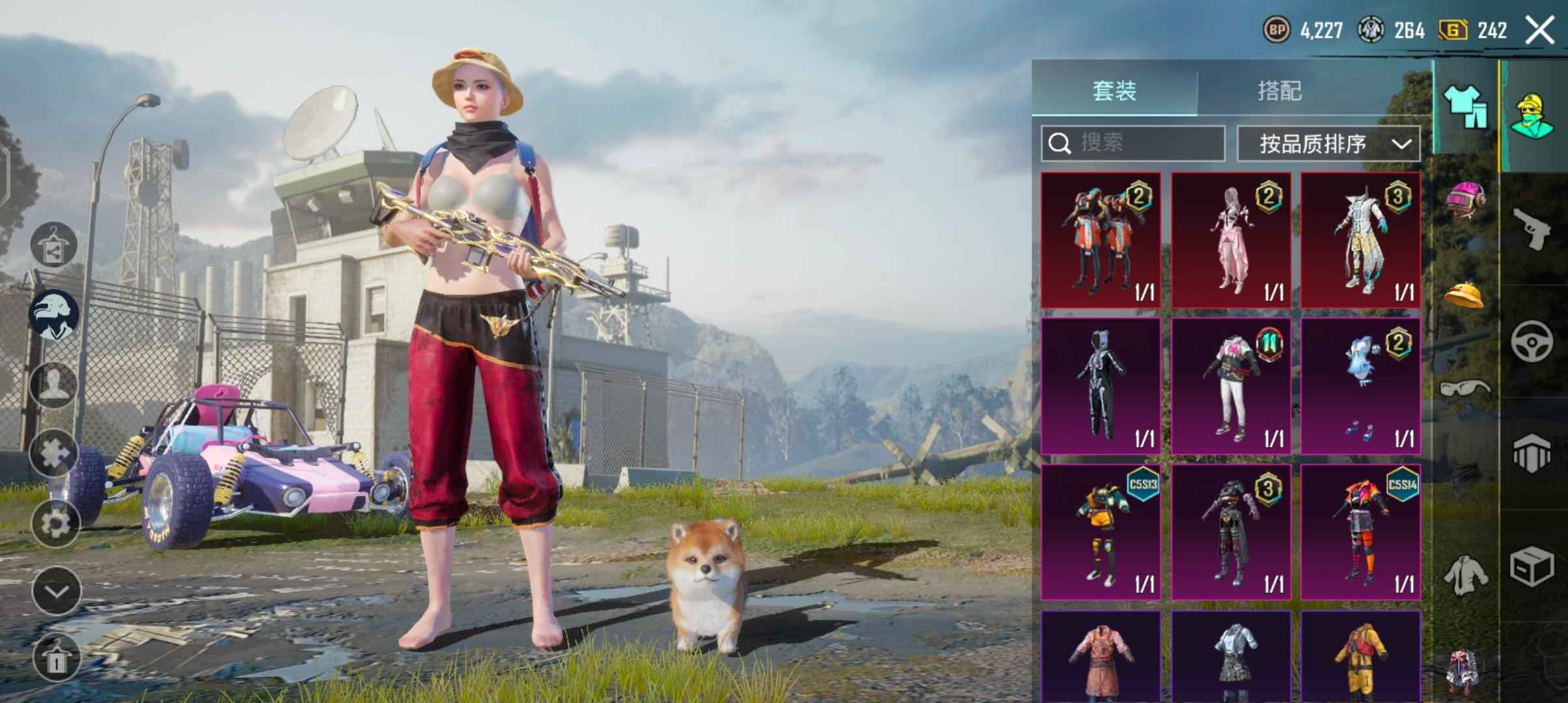 PUBG M（外服）二级星云妹控7升级枪