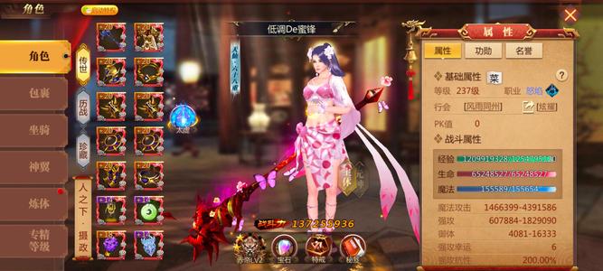 传奇世界3D【237级法师】大法师一亿四千万，没时间玩