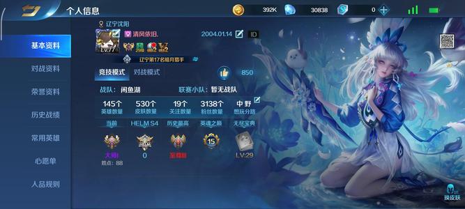 英魂之刃V10.145英雄530皮肤