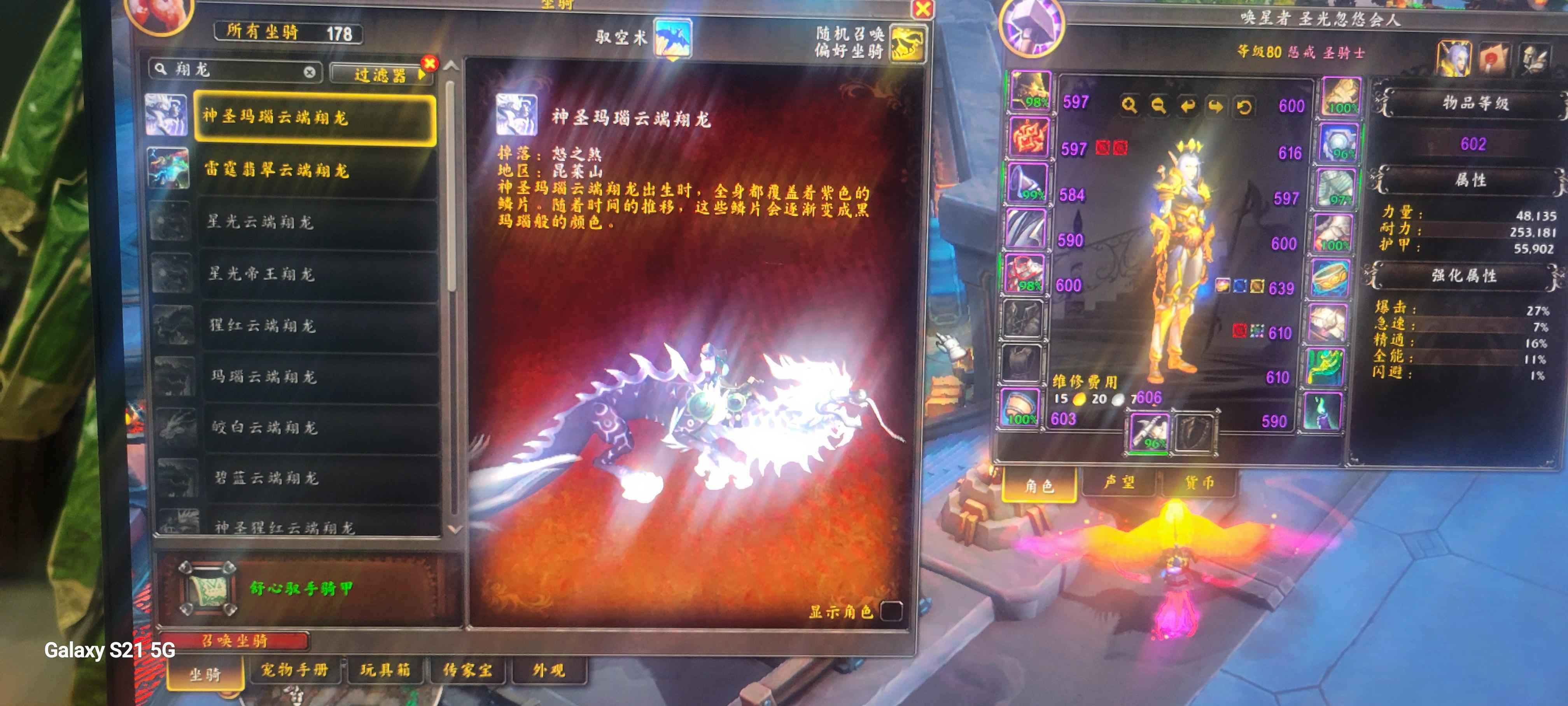 魔兽世界风剑凤凰，大表哥，多满级