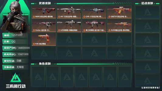 三角洲行动总资产144000000M 白银
