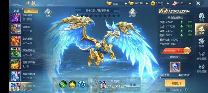 九灵神域【100级】11兆贵族17多至尊装备很好