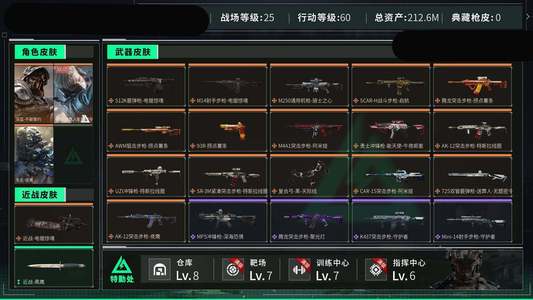 三角洲行动总资产212M 无段位