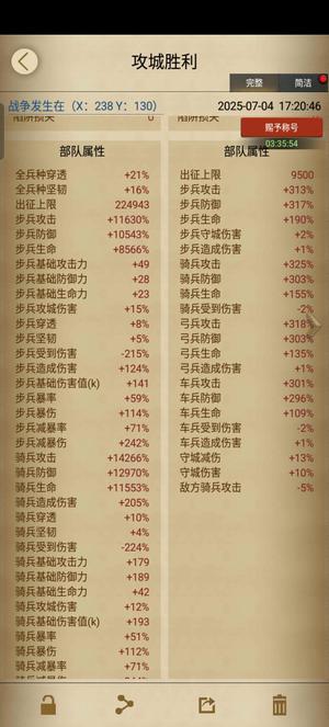 列王的纷争【53级】「精品」骑兵万攻万防万血资源号