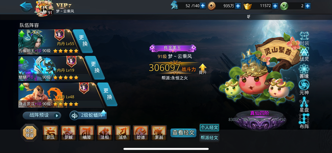 乱斗西游2【91级】30万战孔雀精品打花号