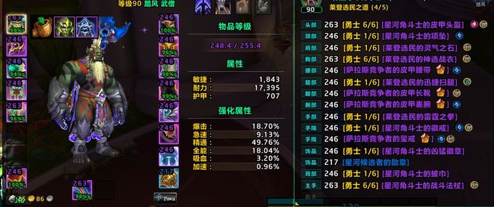 魔兽世界pvp2200毕业武僧17万金