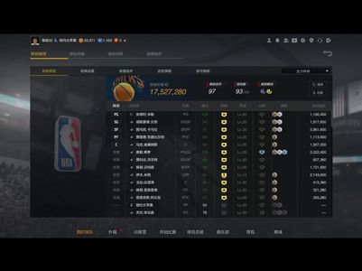 NBA2K OL2（端游）【阵容价值1752万 球员 满突11 合同费2万】不到1:5 全网最低