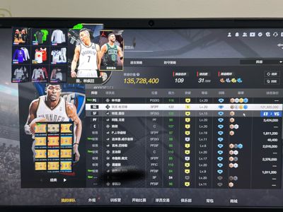 NBA2K OL2（端游）【阵容价值1,4000万 球员20 满突10 合同费30,0000万】五杜时刻林6姚12满训