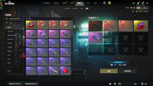 绝地求生（PUBG）三成长一异色烟枪老黑发光手臂