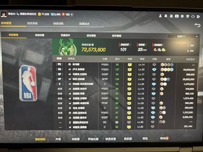 NBA2K OL2（端游）7000万阵容满东契奇