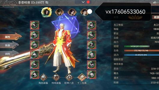 传奇天下77万精品法师号