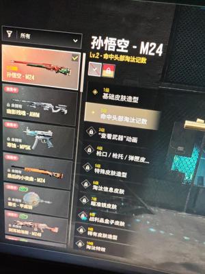 绝地求生（PUBG）生存等级1 名誉等级2 成长武器1 究极0 载具0 枪皮192级孙悟空M24,成品多利安