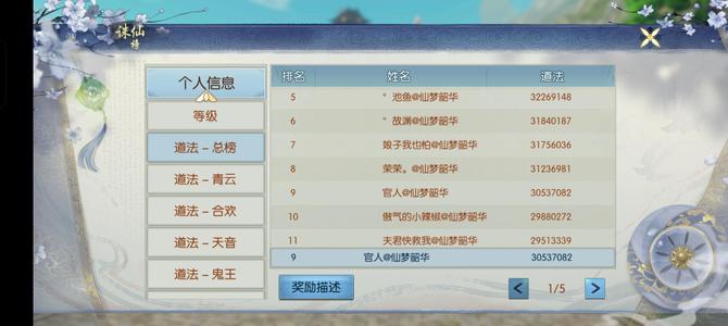 诛仙【145级怀光】天榜第9 价格可议
