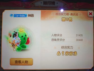 梦幻西游勇武战力总榜NO.1-龙宫