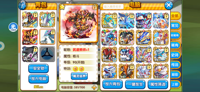 口袋妖怪复刻【90级】低价奥特力闪武道