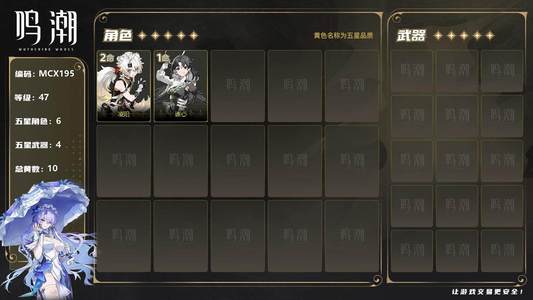 鸣潮【47级】【MCX195】47级/10