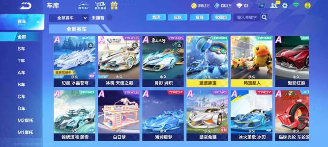 QQ飞车手游【99级】【FCX292】V6/鸭宝超