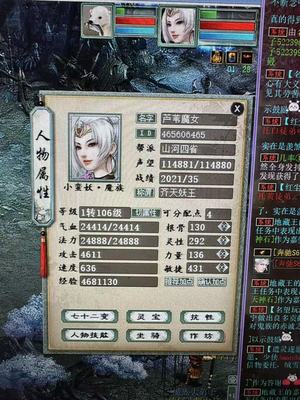 大话西游2（经典版）【106级魔女】千年一回区女魔一转106