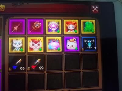 全民奇迹无绑定6个橙色精灵。