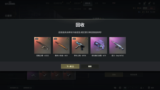 绝地求生（PUBG）三成长武器加烟枪学院庞克套装