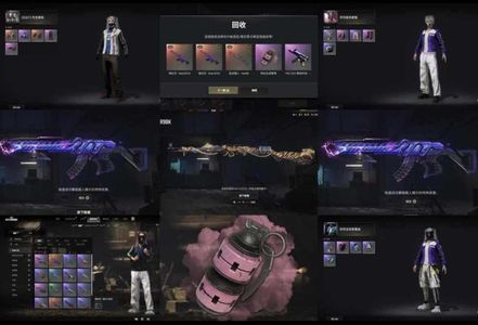 绝地求生（PUBG）生存等级1 名誉等级 成长武器3 究极 载具 枪皮三成长加烟雾弹布加迪先生套装