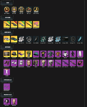 绝地求生（PUBG）生存等级1269 名誉等级2 成长武器4 究极 载具25 枪皮153满级显卡AUG多成长马丁布加迪