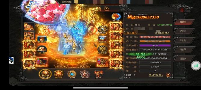 烈焰之刃【1021级战士】6合10亿战力 