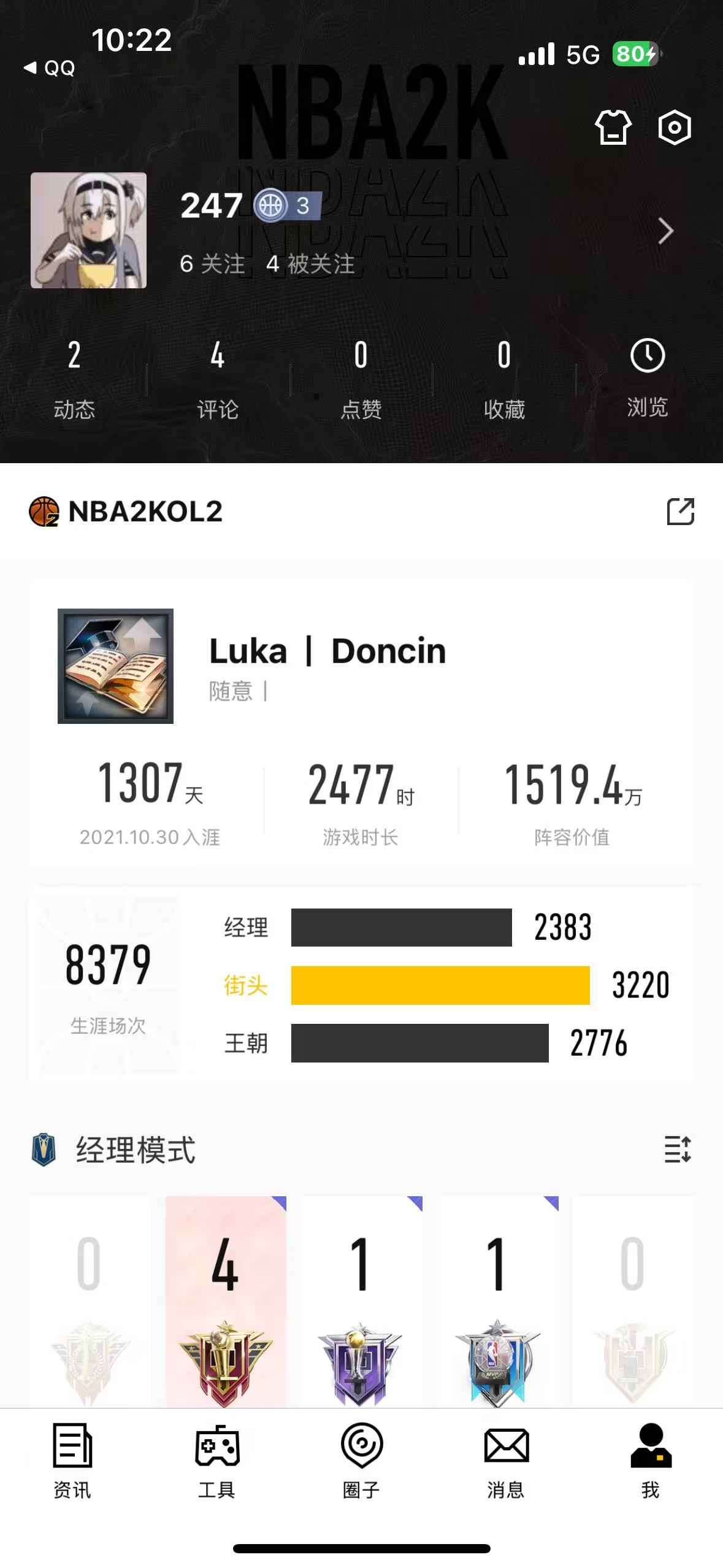 NBA2K OL2（端游）【20级】正式服 弃坑号