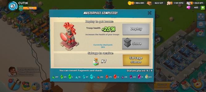 海岛奇兵（外服）3能3攻1血1资1水晶基本极品