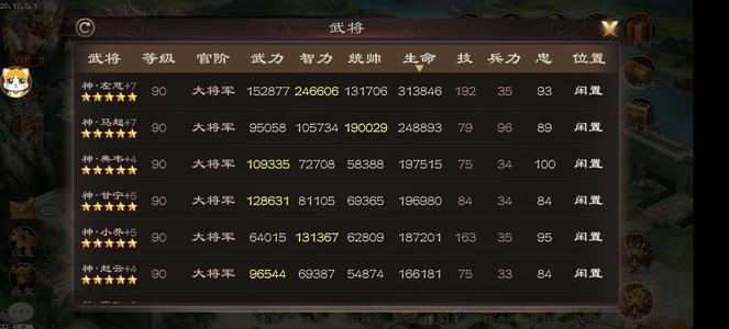 超级群英传【8级】1126新区7神25万左慈马超