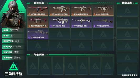 三角洲行动【总资产42M青铜】【SJZ1775】总资产(M
