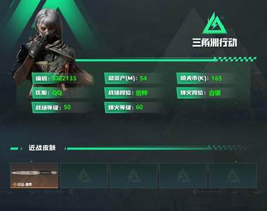 三角洲行动总资产54M 1传说近战 白银