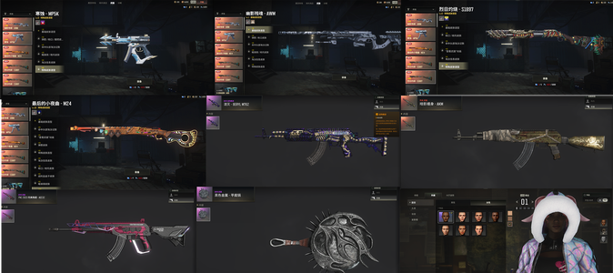 绝地求生（PUBG）放漏五成长 女黑 稀有武皮 锅