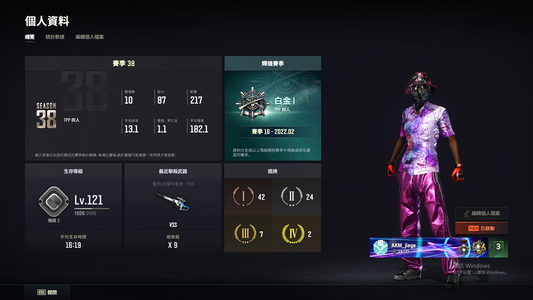 绝地求生（PUBG）玩了5千小时