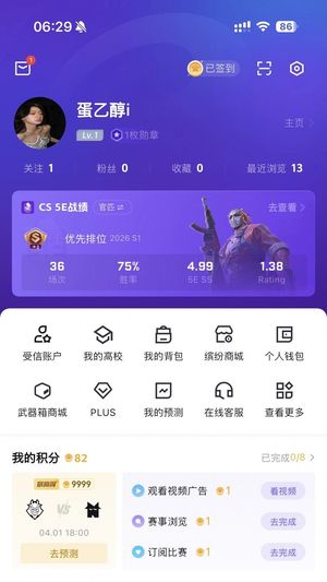 CSGO完美 5e 双平台 s