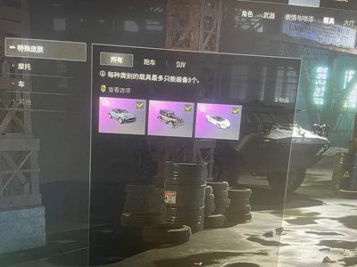 绝地求生（PUBG）迈凯伦白 红 橙，卡宴成长武器