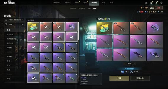 绝地求生（PUBG）双成长一异色加烟枪