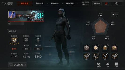 暗区突围库存价值1 0手套 3近战  11橙套装 0金套装 0橙枪 6金枪 王牌