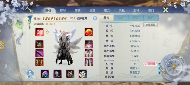 诛仙【160级绝影】1.3亿爆伤30万处理