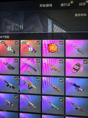 绝地求生（PUBG）生存等级1 名誉等级0 成长武器2 究极 载具 枪皮美杜莎762带绝版赛博mk12