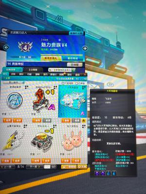 QQ飞车大耳狗雷诺全29双4带竞速宠物