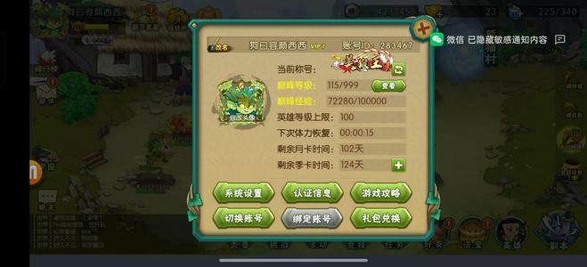 葫芦娃【115级】V7豪华铁粉双卡时间长