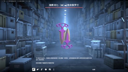 CSGO紫罗兰永恒双刃，高级主站单5e