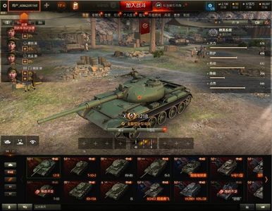 坦克世界【12辆坦克4X辆坦克】190级121B1210万银