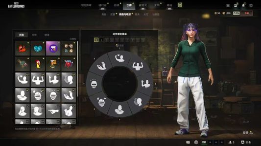 绝地求生（PUBG）绿东白运动加工坊皮肤若干