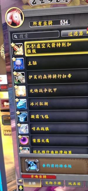 魔兽世界533坐骑，10个满级职业